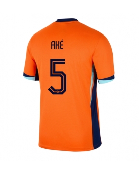 Paesi Bassi Nathan Ake #5 Maglia Gara Casa Repliche Europei 2024